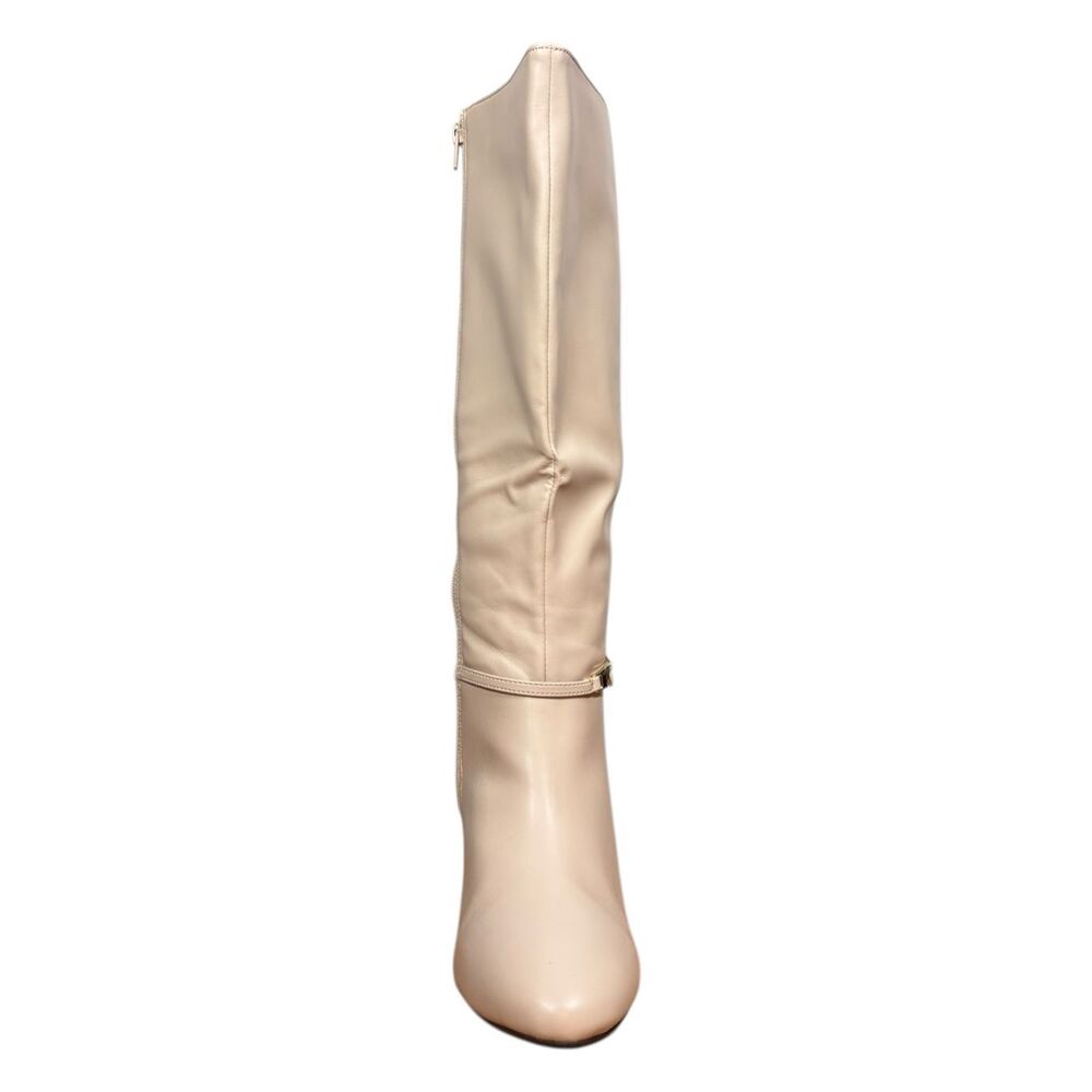 Karen Scott Womens Hanna Faux Leather Knee-High Boots | White | 8M Wide Calf - Picture 4 of 9